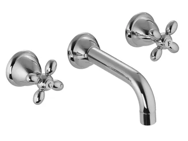 OLIVIA F5001/5 - 3 hole wall-mounted washbasin tap _ FIMA Carlo Frattini